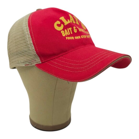 Clays Bait & Tackle Mesh Strapback Cap Trucker Baseball Outdoor Fishing Hat - Picture 3 of 14